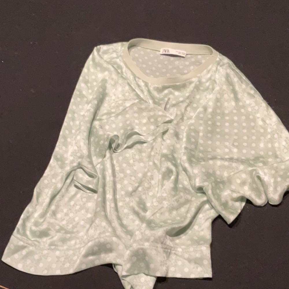 Zara super soft flouncy top